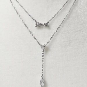 Park Lane Silver Love and Heart Necklace